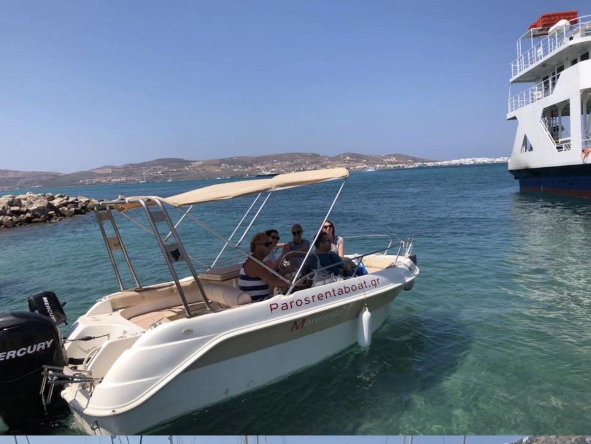 Marinello 550 — boat rental no license required in Paros, Pounta port